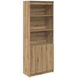  Visoka komoda artisan hrast 70x35x180 cm od konstruiranog drva | shoptok.hr