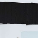 Viseći ormarić s pohranom Crni hrast i bijela 30 x 31 x 80 cm | shoptok.hr