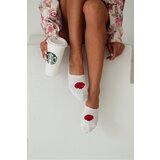 Milena Women's Cotton Micro Socks Pink Ecru | Shoptok.si