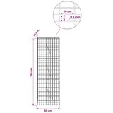  Gabion s žicom debljine 5 mm i mrežom 5x10 cm 50x10x150 cm - 10 cm 150 cm 50 cm | shoptok.hr
