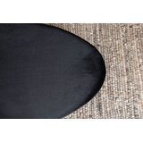 Venture Home ovalni tabure Otto 100 × 40 × 41 cm, crna | shoptok.hr