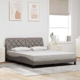  Okvir kreveta s LED-om bez madraca Taupe 160x200 cm tkanina | shoptok.hr