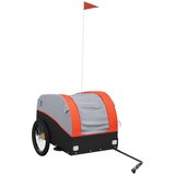  Kolesarska tovorna prikolica črna in oranžna 45 kg že | Shoptok.si