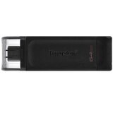 Kingston FLASH DRIVE 64GB USB 3.2 DataTraveler 70 black DT7064GB * | Eponuda.com