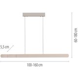 SCHÖNER WOHNEN 12577-39 - led prigušiva luster na sajli adriana 2xLED/24W/230V siva | Eponuda.com