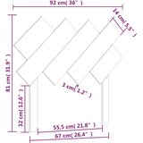  Uzglavlje za krevet boja meda 92x3x81 cm masivna borovina | shoptok.hr