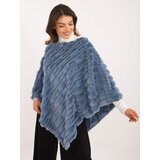 Wool Fashion Italia Poncho-AT-PN-2347.88-blue | Shoptok.si