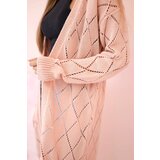 Kesi Sweater with geometric pattern powder pink | shoptok.hr
