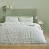 Catherine Lansfield Zelena 3-delna posteljnina za zakonsko posteljo/podaljšana 230x220 cm Bamford Gingham Check – | Shoptok.si