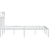  Metalni okvir za krevet s uzglavljem bijeli 180x200 cm | Eponuda.com