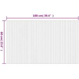  Tepih pravokutni smeđi 60 x 100 cm od bambusa | shoptok.hr
