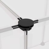 vidaXL Ograda za male živali prozorna 143x107x93 cm PP in jeklo | Shoptok.si