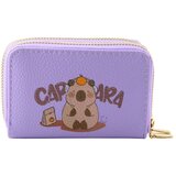  Novčanik s dva odjeljka i pretincima za kartice Capybara Purple 12,5 x 8,5 cm Slike