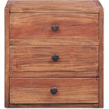 Maison Chic Noćni ormarić s 3 ladice 35x25x35 cm masivno drvo mahagonija | shoptok.hr