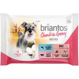 briantos vrećice probno mješovito pakiranje 4 x 100 g - Chunks in Gravy (losos; govedina) | shoptok.hr