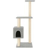  Penjalica za mačke sa stupovima za grebanje svjetlosiva 104 cm | shoptok.hr