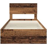  Krevetna konstrukcija Staro drvo 100 x 200 cm Konstruirano drvo | shoptok.hr