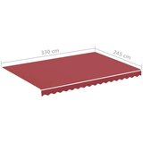  Zamjenska tkanina za tendu bordo 3 5 x 2 5 m | shoptok.hr