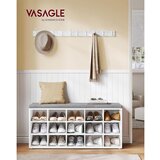 Vasagle Klop za čevlje z mehko blazino bela | Shoptok.si