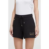 Ea7 Emporio Armani Kratke hlače ženski, črna barva