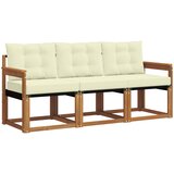  Set vanjskih sofa 3 kom. Prirodna i krem | shoptok.hr