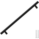  Ručke za ormarić 5 kom crne 224 mm od nehrđajućeg čelika | shoptok.hr
