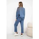 Kesi Włoski Buttery fabric set sweatshirt + pants denim melange | shoptok.hr