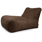 SLOWDOWN Temno rjava vreča za sedenje iz rebrastega žameta Lounge 100 – | Shoptok.si
