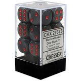 Chessex Kockice - Velvet - Black & Red (12) | ePonuda.com
