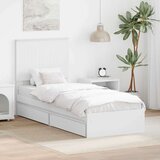 Krevet s od storage Bijelo 75 x 190 cm Konstruirano drvo | shoptok.hr