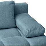 MID.YOU ZOFA S POSTELJNO FUNKCIJO, modra tekstil | Shoptok.si