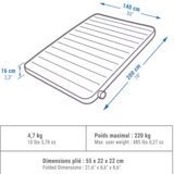  Dušek air seconds comfort 140 cm na naduvavanje za kampovanje za 2 osobe | Eponuda.com