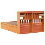  Posteljni okvir brez vzmetnice vošč. rjav 150x200 cm borovina, (21611780) | Shoptok.si