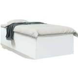 vidaXL Okvir za krevet bijeli 75x190 cm konstruirano drvo | shoptok.hr