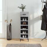 The Living Store Omarica za čevlje betonsko siva 30x35x105 cm inženirski les - Omarica Za Čevlje, (21430159) Cene
