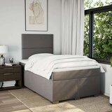 vidaXL Krevet s oprugama i madracem smeđesivi 120 x 190 cm od tkanine | shoptok.hr