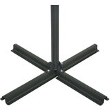  Vrtni suncobran s aluminijskom šipkom 460 x 270 cm crni | shoptok.hr