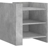 vidaXL Nočna omarica betonsko siva 45x50x50 cm inženirski les | Shoptok.si