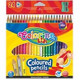  Trokutaste Colorino olovke u boji sa šiljilom, 24 kom | shoptok.hr