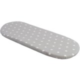Medi Partners Fitted sheet for a stroller - cotton - White stars on gray