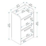 Hanah home noćni stočić luses white | ePonuda.com