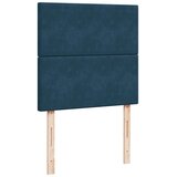 Box spring krevet s madracem plavi 90x190 cm baršunasti | shoptok.hr