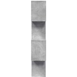 vidaXL Pregrada / regal za knjige 4 razine sivi 70x24x129 cm drveni | shoptok.hr