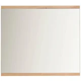 STENSKO OGLEDALO, 85/75/2 cm steklo, leseni material