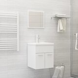 Maison Chic Komplet kopalniškega pohištva - Kopalniški sestavi bele barve iverna plošča, (21787357) | Shoptok.si