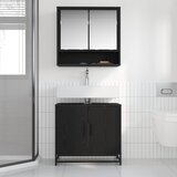  Set namještaja za kupaonicu 2 kom. Crni hrast 65 x 33 x 60 cm | Shoptok.si