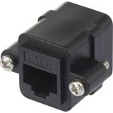 Renkforce RJ45 omrežni adapter CAT 6 [1x RJ45 vtičnica - 1x RJ45 vtičnica] črna, (20429505) | Shoptok.si