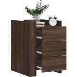 Furnova Nočna omarica rjavi hrast 45x50x65 cm inženirski les, (21927778) | Shoptok.si