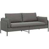 SOFA za 3 osobe 3-sjedalo Tamnosiva 222 x 81 x 89 cm Baršun - Tamnosiva 180 cm | shoptok.hr