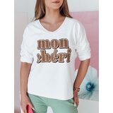DStreet Bluzka damska oversize z nadrukiem CHERINO biała | Shoptok.si
